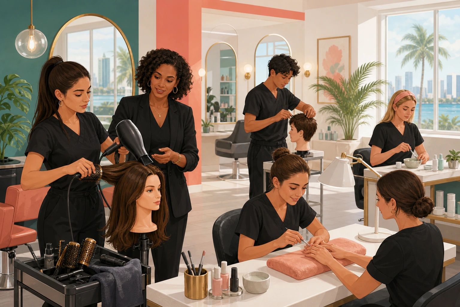 Cursos de cosmetología en Miami: requisitos y opciones